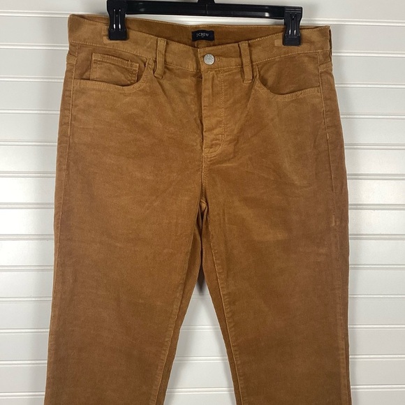J Crew NWT Light Brown/Mustard Straight Corduroy Pants Women's Sz 29 - Picture 2 of 10